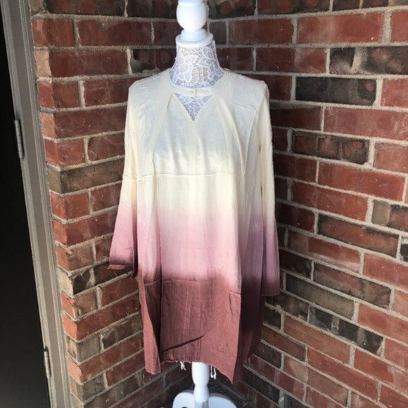 Davi & Dani Dye Ombre Shift Dress Blush Ivy - Picture 5 of 11